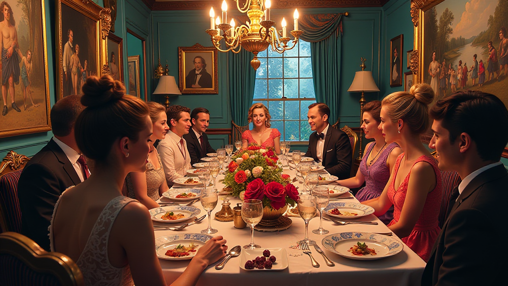 damenschach dinnerparty